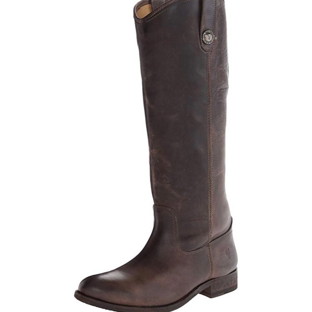 Frye Melissa button Slate Ext.Calf EUC